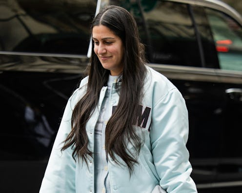 New York Fashion Week Fall/Winter 2025 Street Style Long Hair Trend