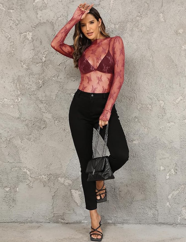 Ugerlov Long Sleeve Mesh Top