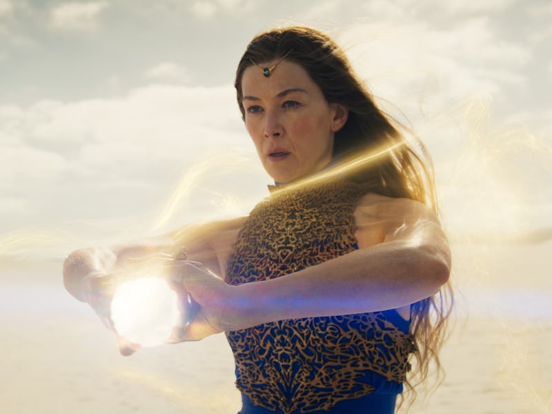 Rosamund Pike as Moiraine Damodred in The Wheel of Time