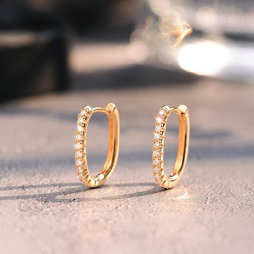 MEVECCO Gold-Plated Hoop Earrings