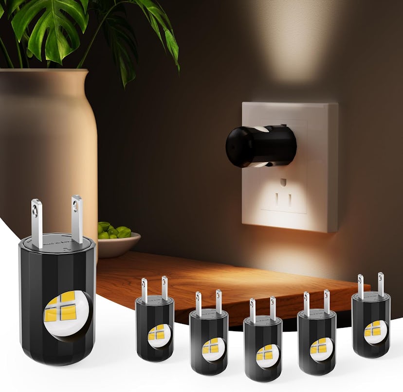 TSEXES  LED Night Lights with Dusk to Dawn Sensor (6 Pack)