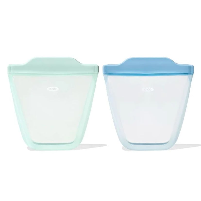 OXO Tot Silicone Reusable Bag - 2-Piece Stand-Up Cup Set