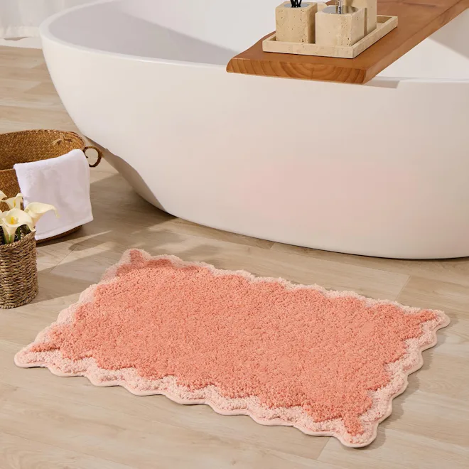 ORTIGIA Scalloped Bath Mat