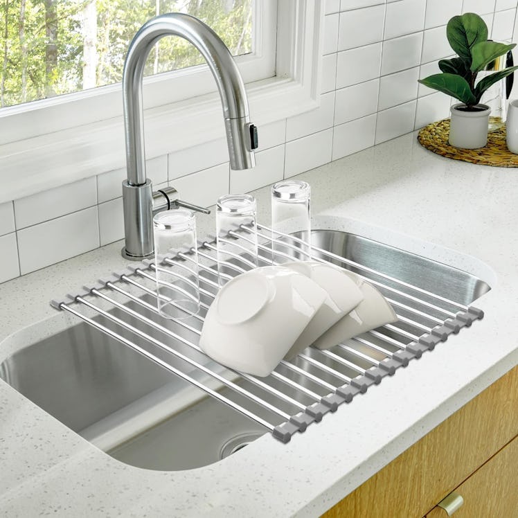 Zulay Kitchen Over-The-Sink Dish Rack