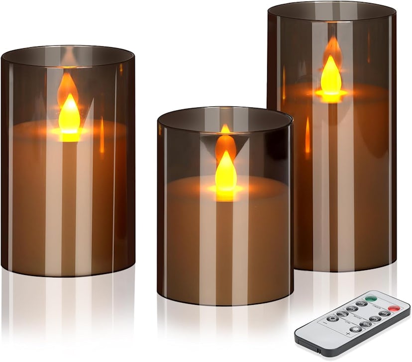 wemarry Flameless LED Candles (Set of 3)