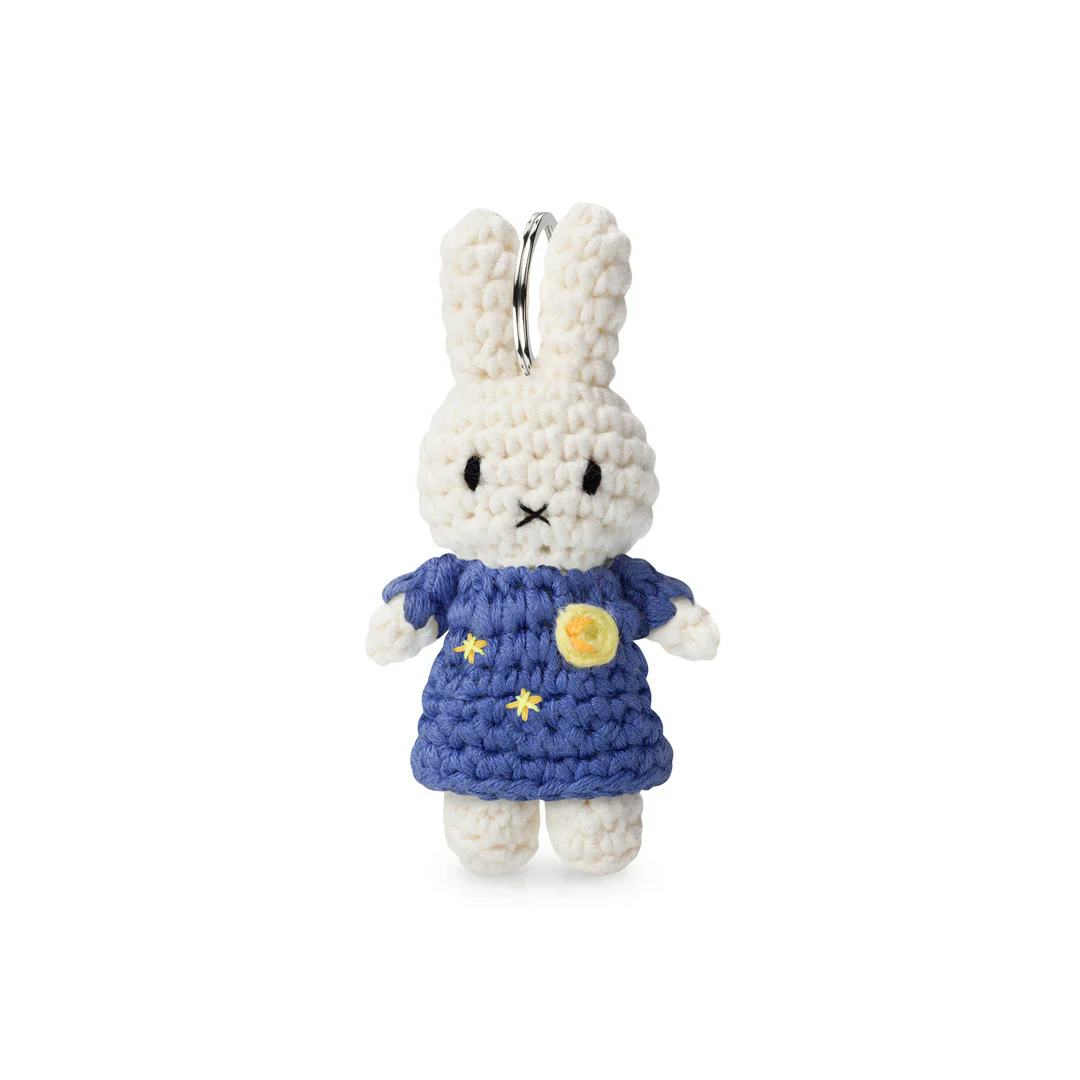 Miffy &amp; Friends Crocheted Van Gogh The Starry Night Keychain