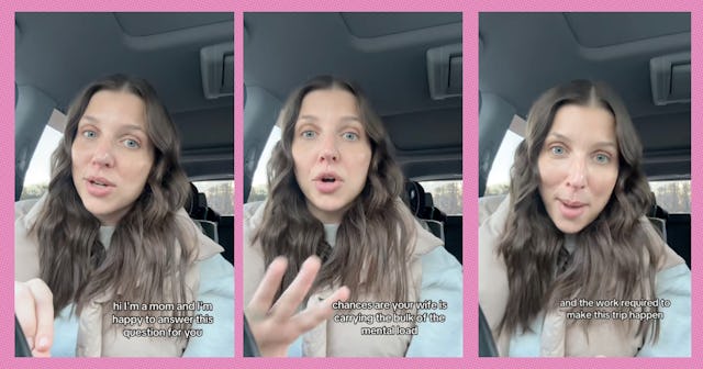 Paige Turner shared a video about the mental load of planning family vacations.