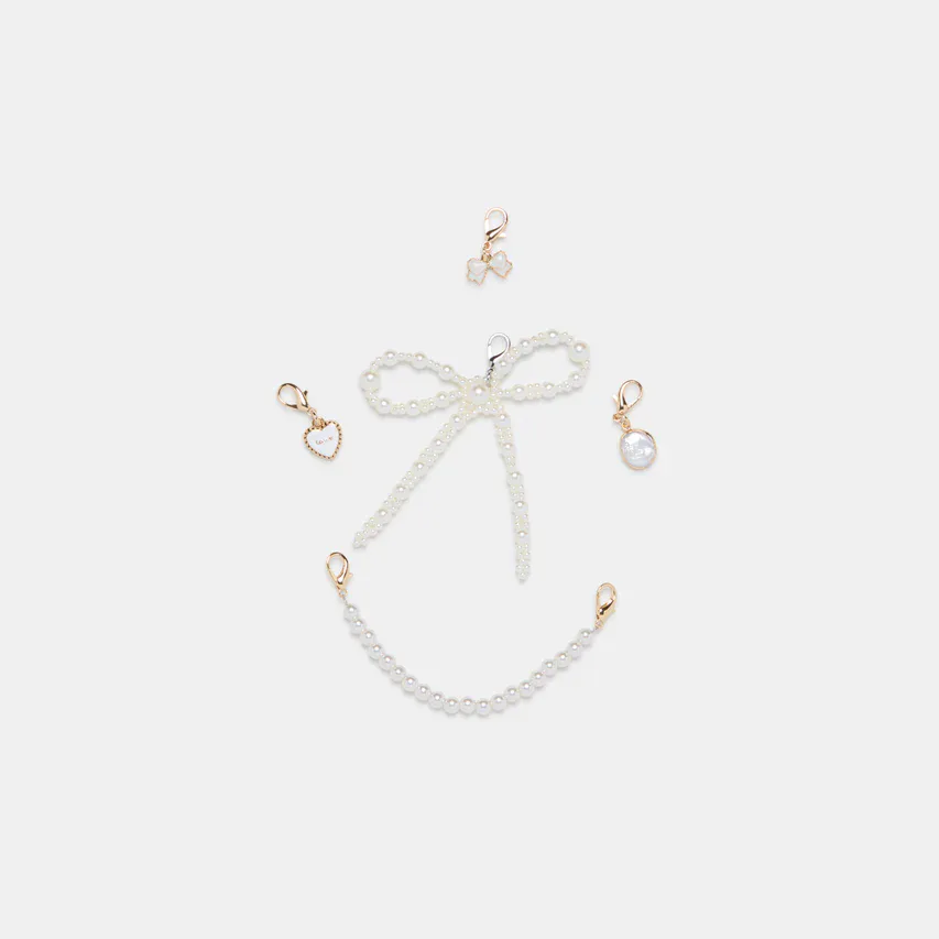 Charms Partners In Vino - Set Di 2 Ciondoli Per Calici In Argento Con Bracciale Elastico E Perline, Regalo In Lussuosa Confezione - 4