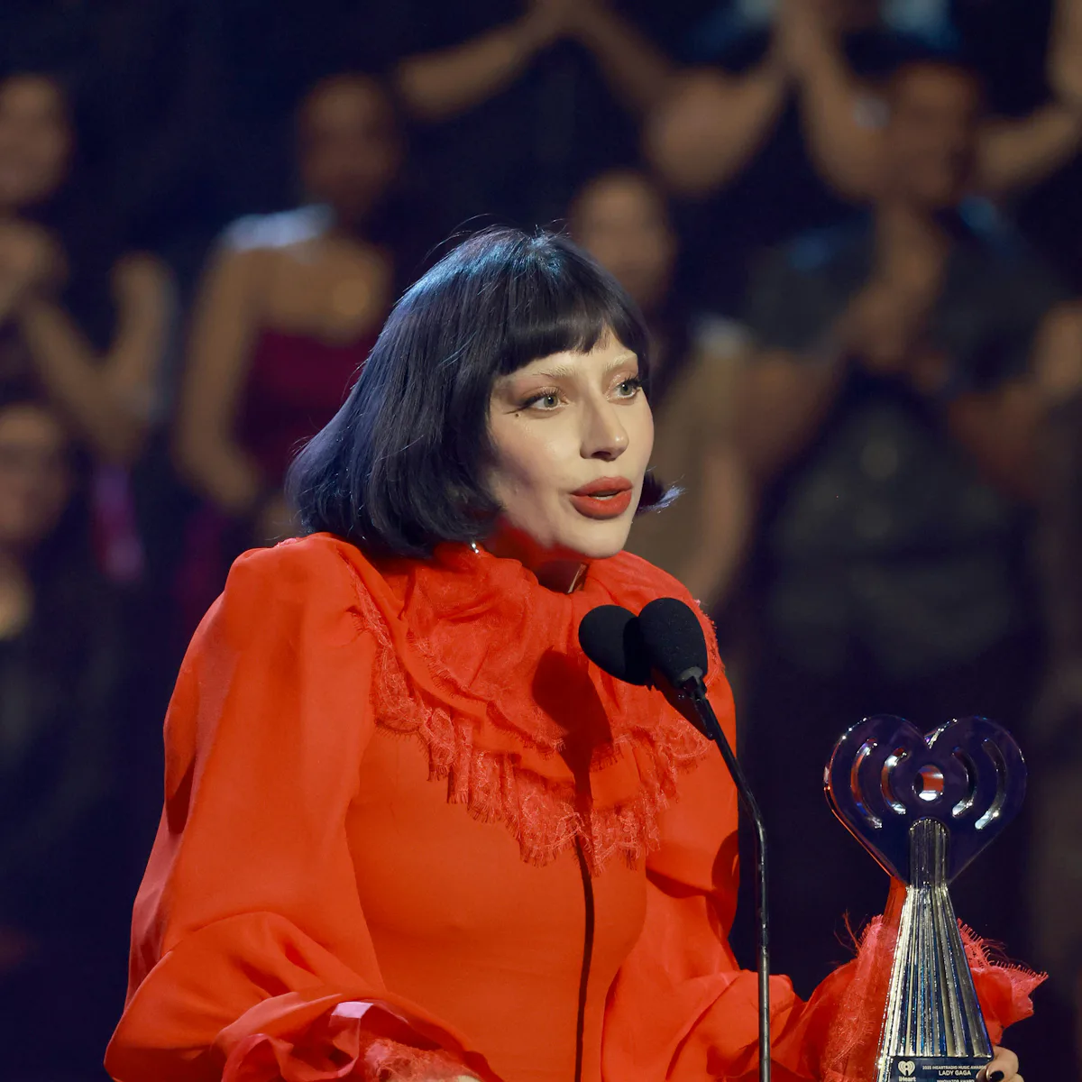 Lady Gaga Wears Two Fresh off the Runway Looks at the iHeartRadio Awards Lady Gaga Wears Two Fresh off the Runway Looks at the iHeartRadio Awards