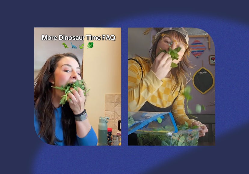 What is dinosaur time on TikTok? It's the easiest way to eat your greens.