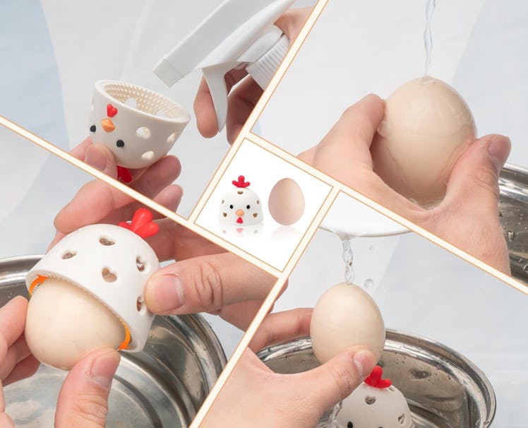 TULOBI Silicone Egg Brush Cleaner