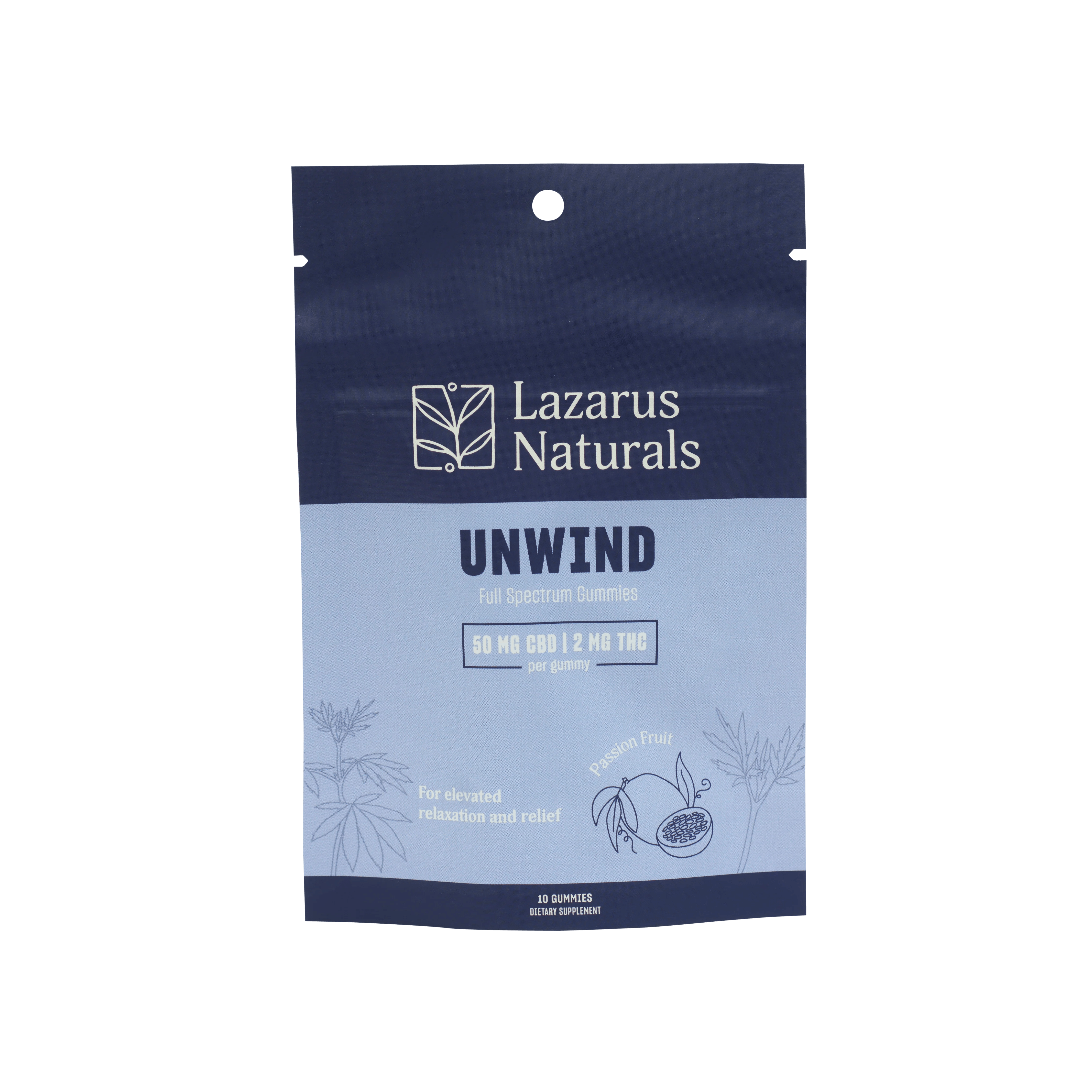CBD + THC Gummies, Unwind