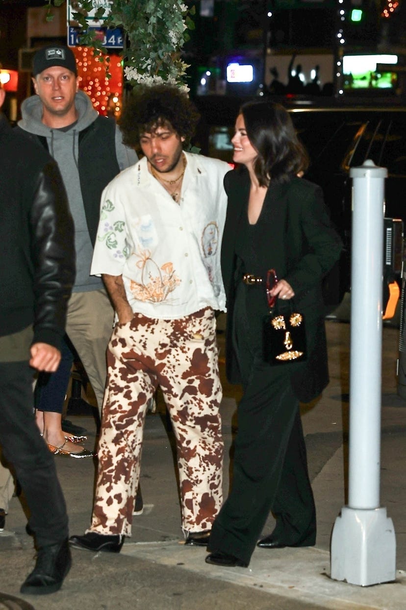 Selena Gomez and Benny Blanco in New York City, March 18, 2025.