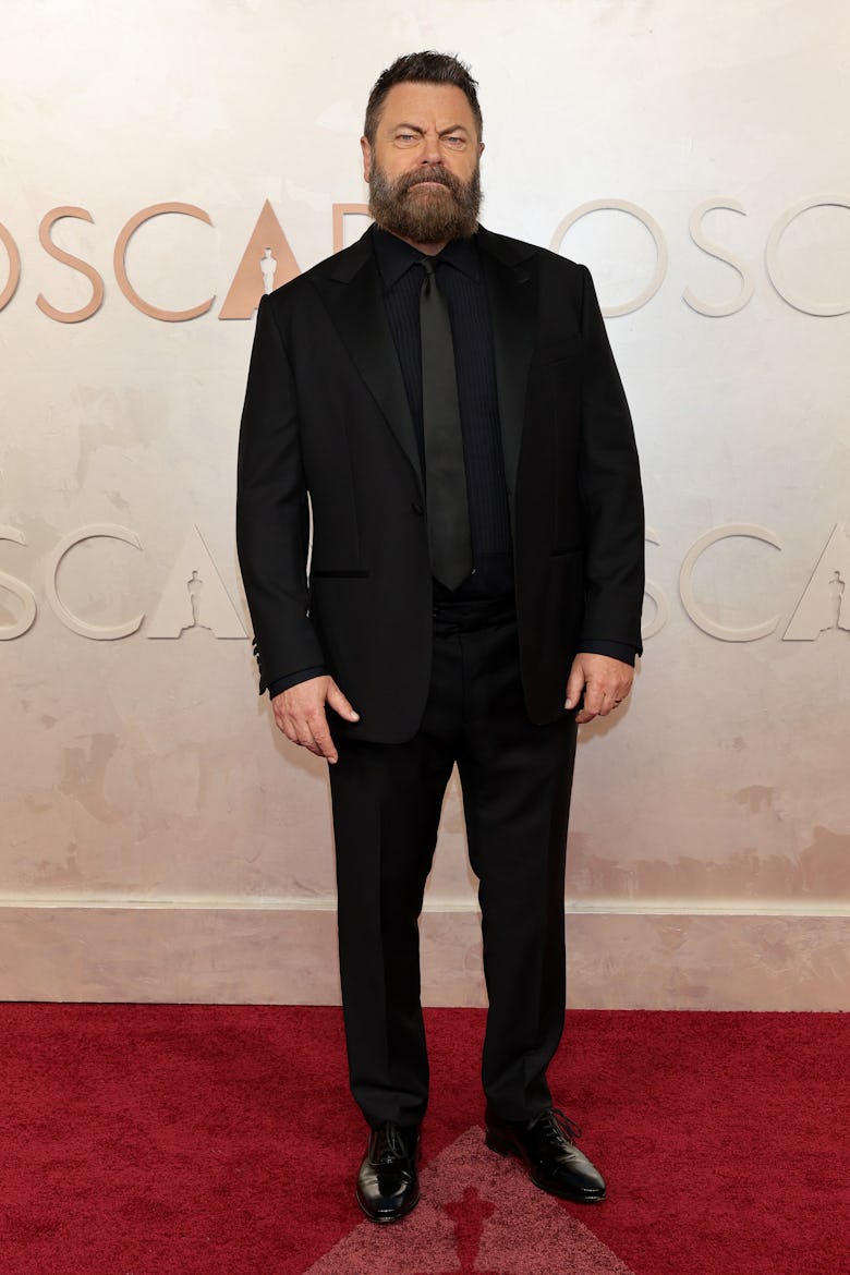 Nick Offerman attends the 97th Annual Oscars at Dolby Theatre on March 02, 2025 in Hollywood, Calif...