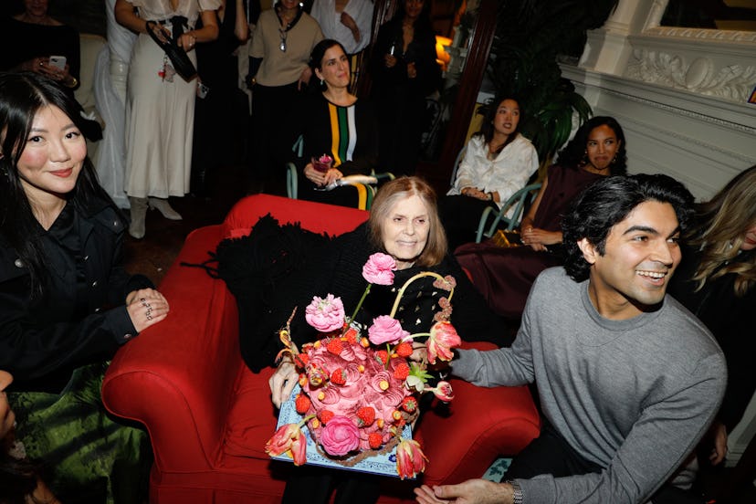 Amy Yip, Gloria Steinem, and Saad Amer
