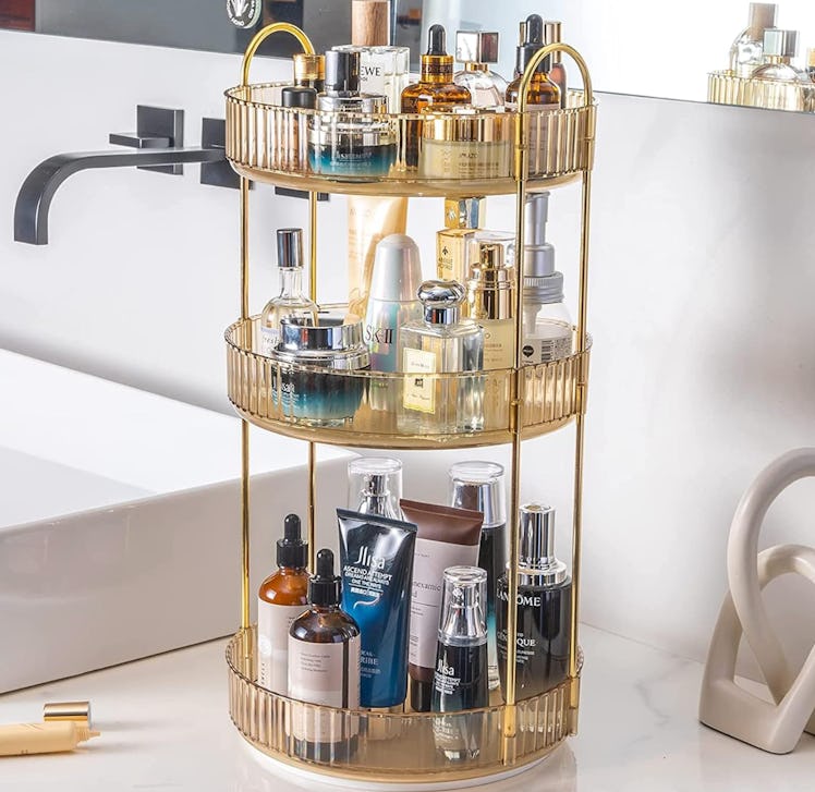 shuang qing Rotating Makeup Organizer