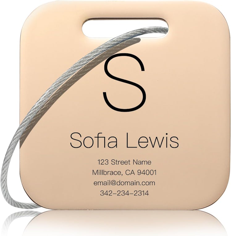 KCULE Customized Stainless Steel Luggage Tag