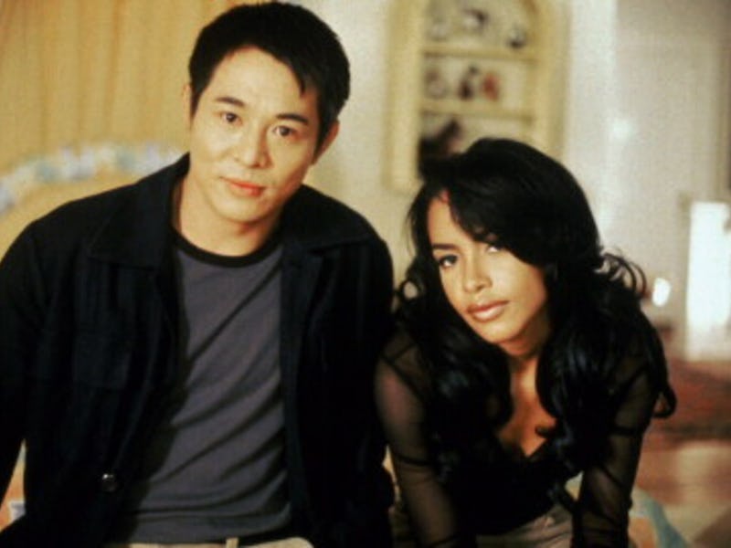 Jet Li (left) and Aaliyah (right)