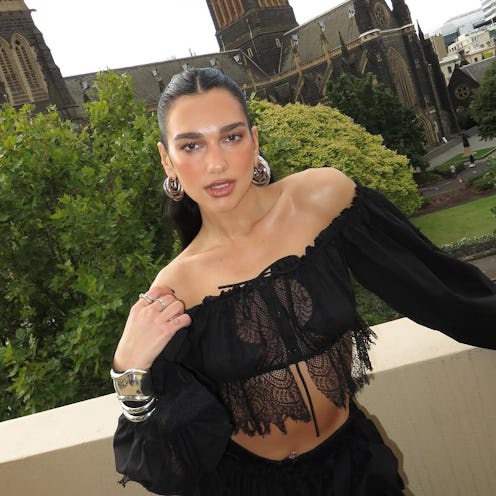 Dua Lipa western-inspired look Bella Hadid