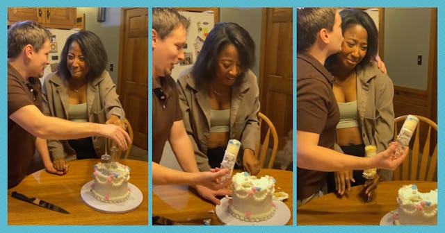 A couple had their gender reveal, and it didn't quite go as planned.
