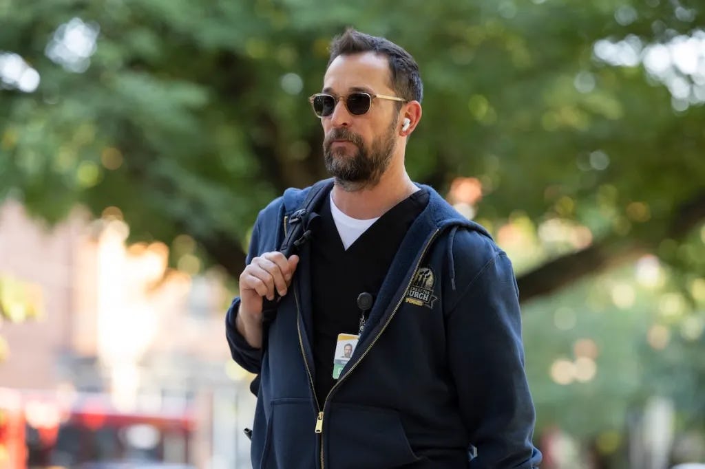 Noah Wyle in sunglasses The Pitt