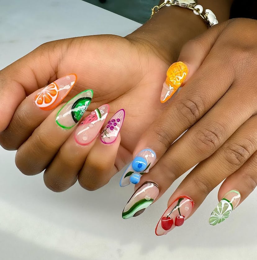 fruit nail art