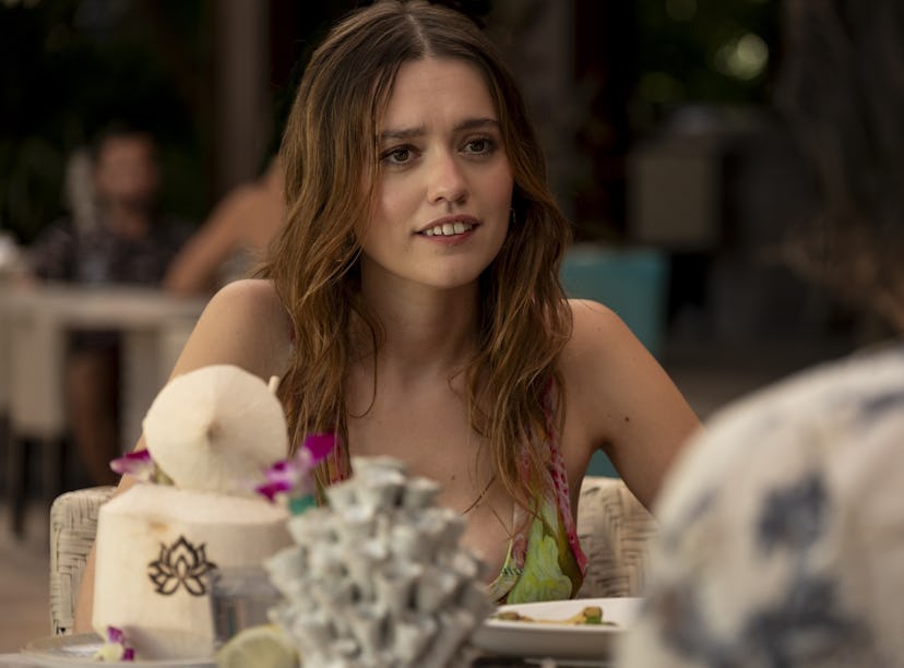 Aimee Lou Wood as Chelsea in 'The White Lotus' Season 3