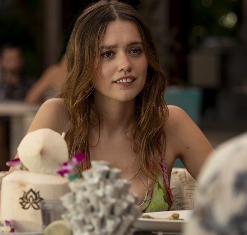 Aimee Lou Wood as Chelsea in 'The White Lotus' Season 3