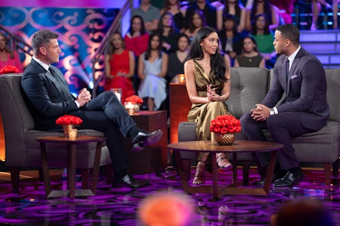 Jesse, Litia, and Grant on The Bachelor finale. Photo via ABC
