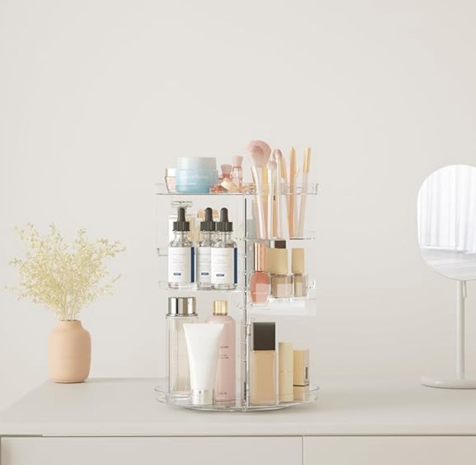 Jiavarry Rotating Makeup Organizer