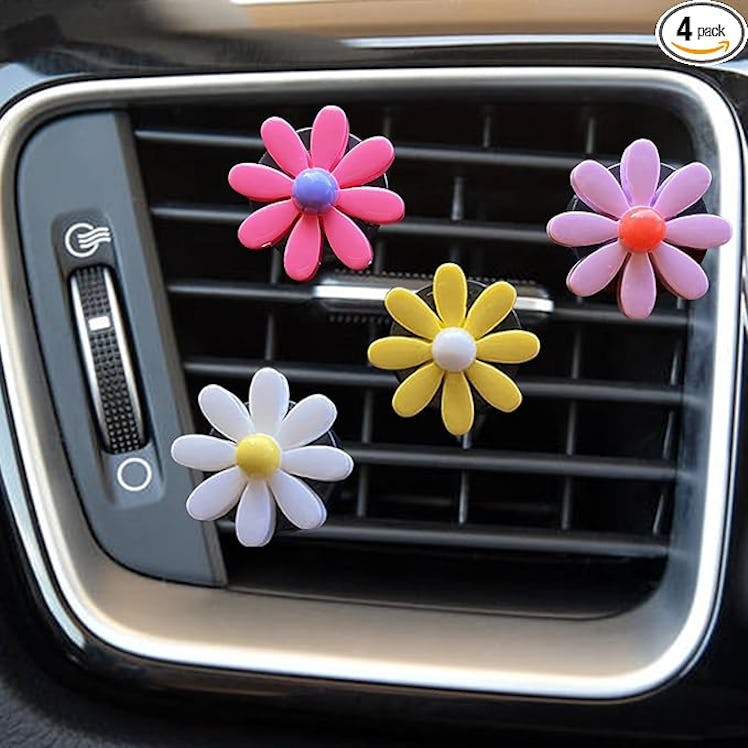 CYG&CL Daisy Air Freshener Vent Clips (4-Pack)