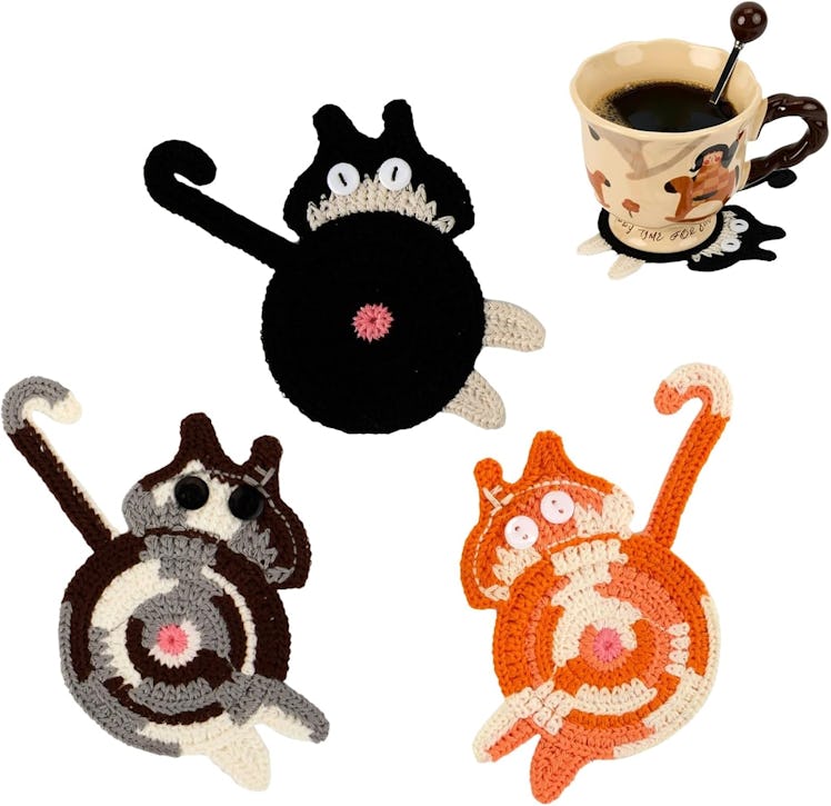 Graceice Cat Drink Coasters (3-Pack)