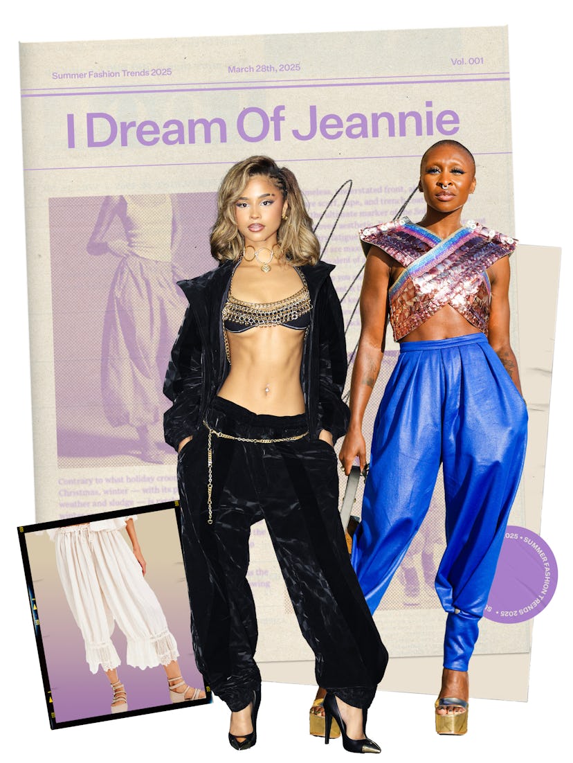Summer 2025 Fashion Trend: Tyla & Cynthia Erivo in parachute pants.