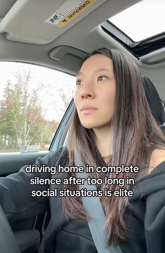 Driving in silence is good for introverts.