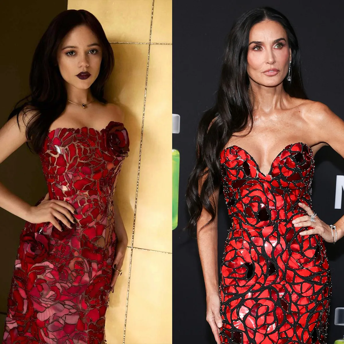 Jenna Ortega Reimagines Demi Moore's Shattered Glass Dress Jenna Ortega Reimagines Demi Moore's Shattered Glass Dress