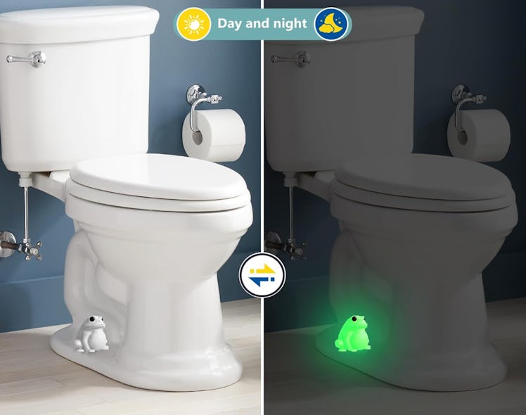 boeemi Frog Glow-In-The-Dark Toilet Bolt Covers (Set of 2) 