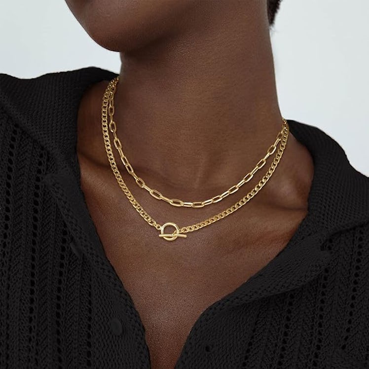 CHESKY Gold Layered Necklace