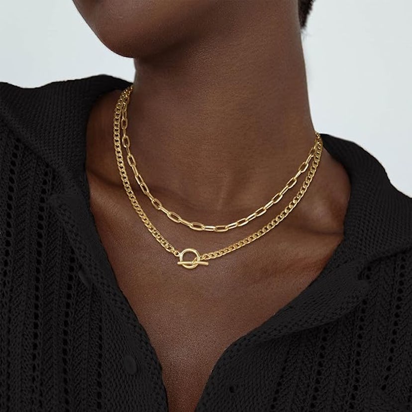 CHESKY Gold Layered Necklace