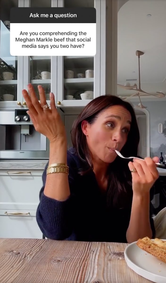 Meghan Markle on Gwyneth Paltrow&rsquo;s Instagram story. Screenshot via Instagram