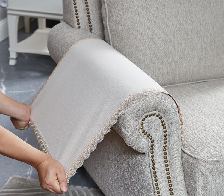 MINJIATEX Couch Arm Covers (2 Pieces) 