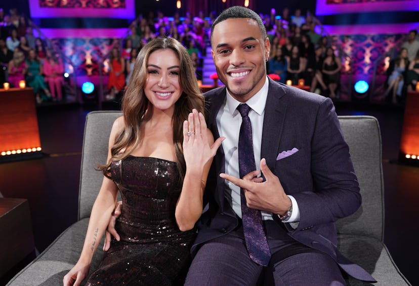 Juliana and Grant on The Bachelor. Photo via ABC