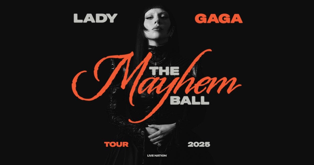 Lady Gaga&rsquo;s Mayhem Ball Tour poster