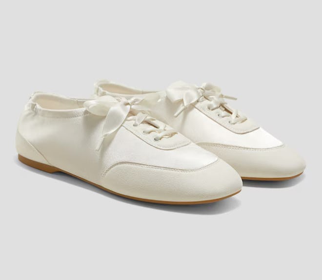 Cristina Lace-Up Derby Flats