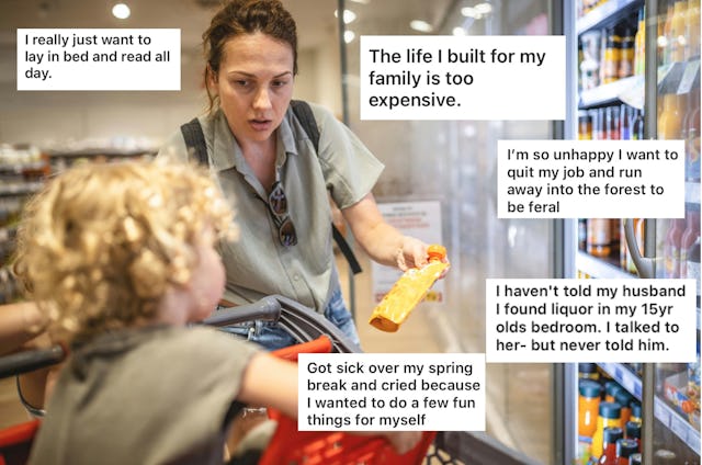 Confessions from moms that feel relatable *and* a little shocking.