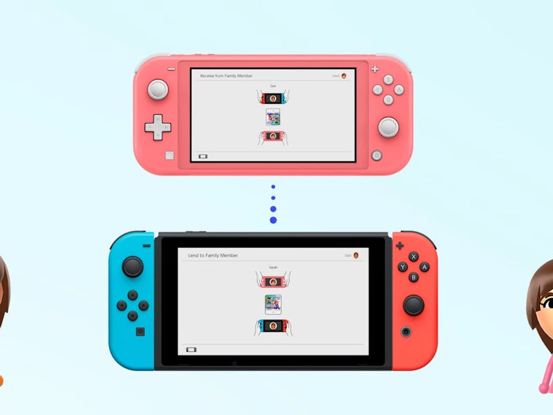 graphic explaining Nintendo Switch Virtual Game Cards