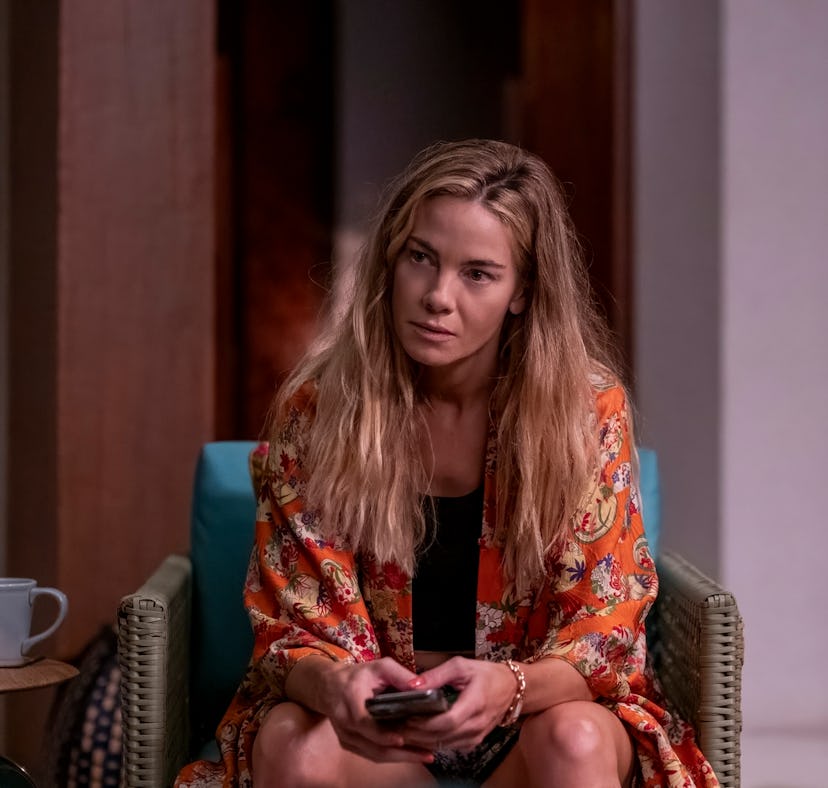 Michelle Monaghan cleared up the popular 'White Lotus' theory that a monkey is Season 3's killer.