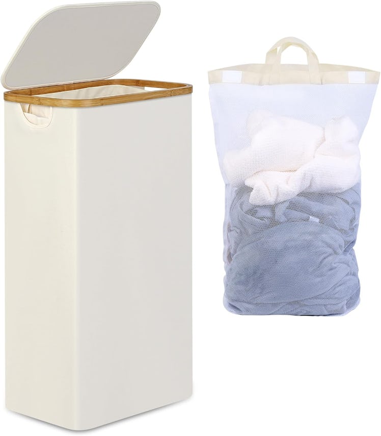 efluky Slim Laundry Basket With Removable Bag