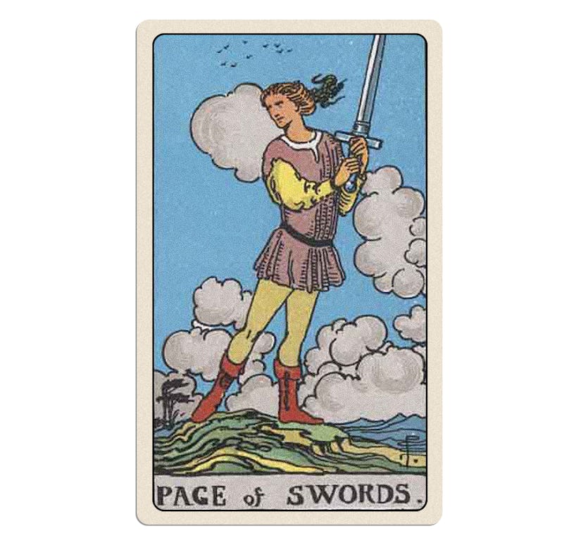 The tarot card for Tuesday, March 4, 2025 is the Page of Wands.