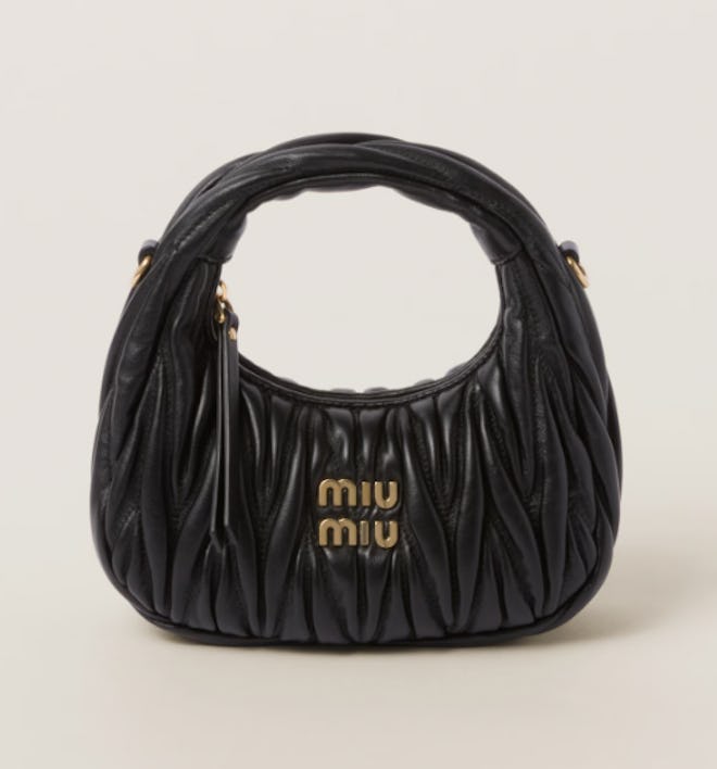 Wander Matelassé Nappa Leather Hobo Mini-Bag