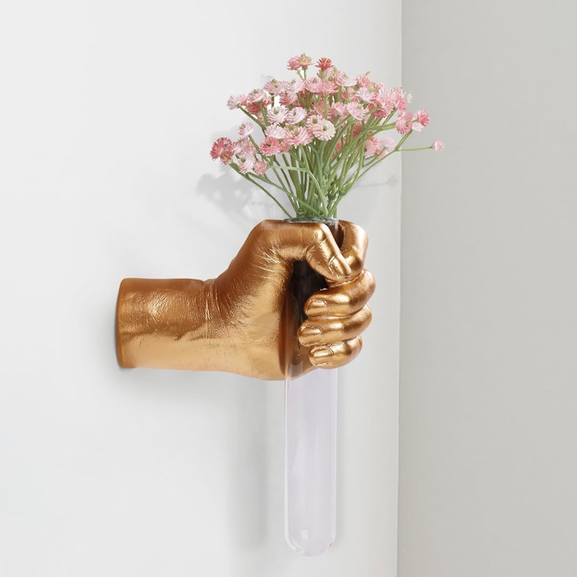 XYQXYQ Gold Hand Vase